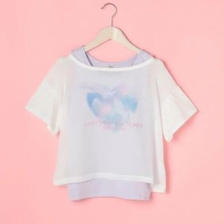 メゾピアノジュニア(mezzo piano junior)のメゾピアノ新品タグ付きシアー半袖Tシャツ＆タンクトップセット150(Tシャツ/カットソー)