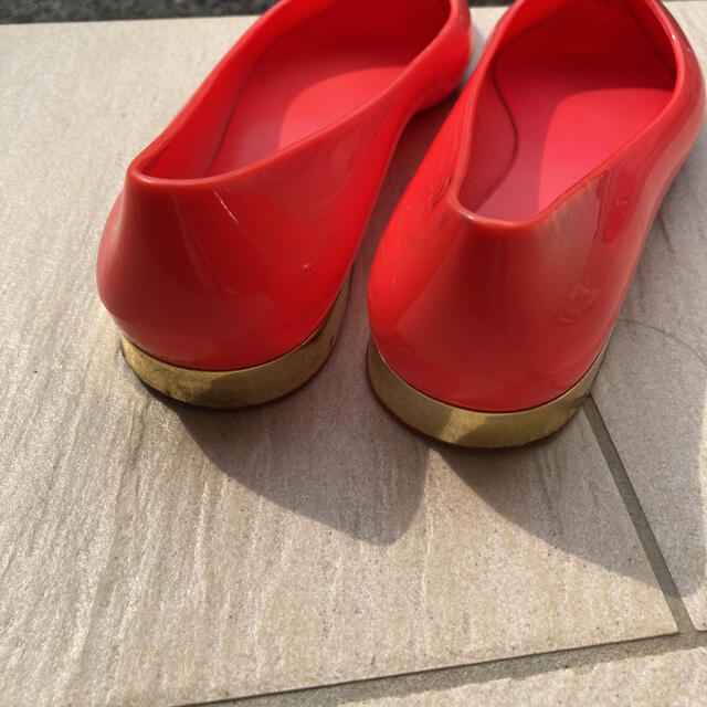 ORiental TRaffic(オリエンタルトラフィック)のレッド　オレンジ　レインシューズ レディースの靴/シューズ(バレエシューズ)の商品写真
