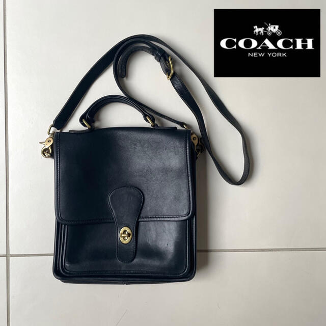 COACH オールドコーチ ビンテージ ターンロック 2way ショルダーバッグ ...