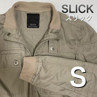 スリック(SLICK)のSLICK スリック　ミリタリー　ジャケット　アウター　ベージュ　Sサイズ(ミリタリージャケット)