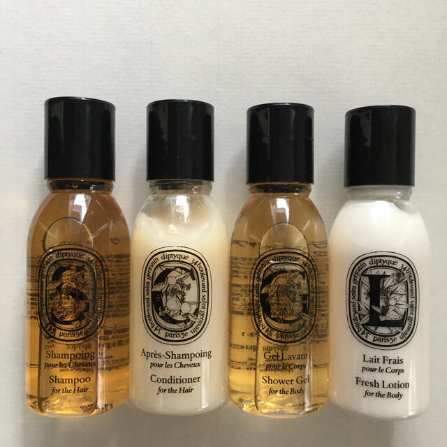 diptyque(ディプティック)のdiptyquc ディプティックアメニティ 4点セット コスメ/美容のヘアケア/スタイリング(シャンプー/コンディショナーセット)の商品写真