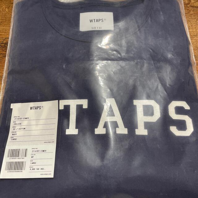 トップス W)taps NAVY COLLEGE SS 21ss WTAPSの通販 by alius's shop