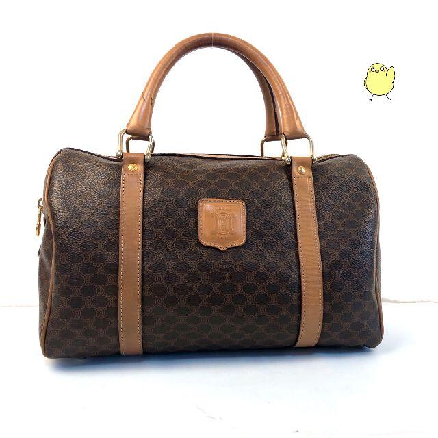 CELINE - 美品 CELINE セリーヌ ミニボストンバッグ オールドセリーヌ マカダム柄