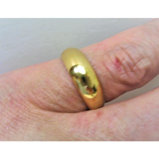 K18 18金 リング 月型甲丸 指輪 結婚指輪 サイズ＃13～#13.5 4