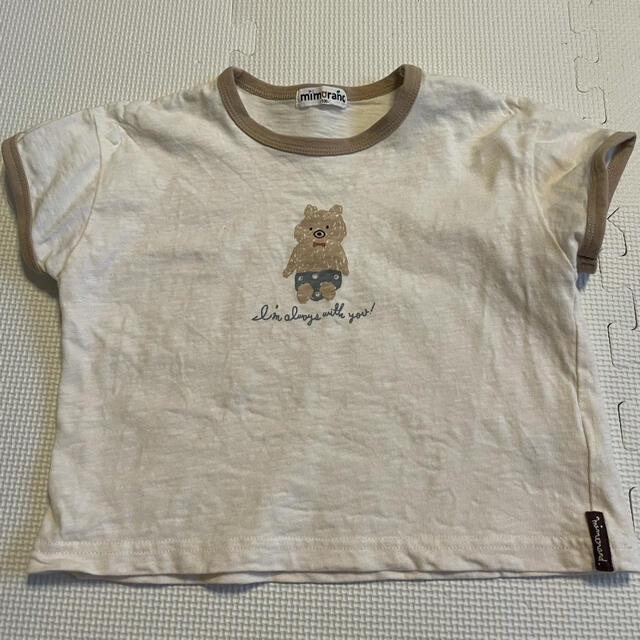 しまむら(シマムラ)のミモランド　くまTシャツ　 キッズ/ベビー/マタニティのキッズ服女の子用(90cm~)(Tシャツ/カットソー)の商品写真