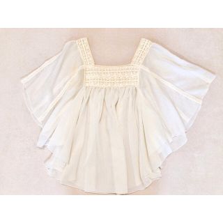 ビッキー(VICKY)の【美品★】Befefit（ビッキー）ホワイトシフォンチュニック(チュニック)