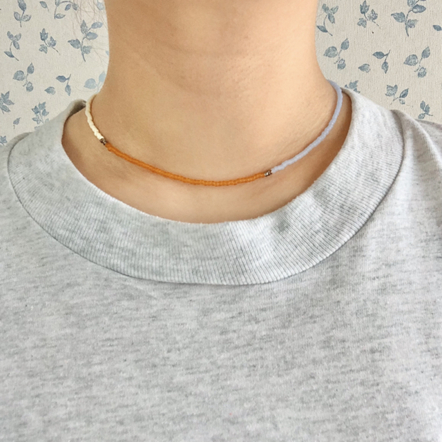 BEAUTY&YOUTH UNITED ARROWS(ビューティアンドユースユナイテッドアローズ)のoriginal beads necklace37 ビーズ ハンドメイドのアクセサリー(ネックレス)の商品写真