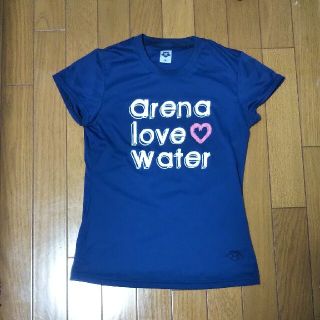 アリーナ(arena)のarena レディース 半袖 シャツ ネイビー(Tシャツ(半袖/袖なし))