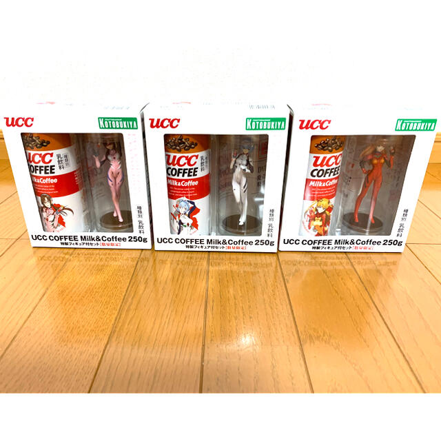 UCC エヴァンゲリオン特製フィギュア付セット コトブキヤ EVANGELION ハンドメイドのおもちゃ(フィギュア)の商品写真