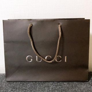 グッチ(Gucci)のGUCCIのブラウンの紙袋【中】(ショップ袋)