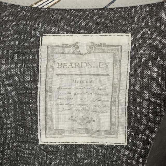 BEARDSLEY(ビアズリー)のビアズリー 21SS カーディガン 羽織 アンティーク調 リネン 長袖 グレー レディースのトップス(カーディガン)の商品写真