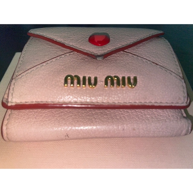 miumiu(ミュウミュウ)のmiumiu MADRAS LOVE 財布 レディースのファッション小物(財布)の商品写真