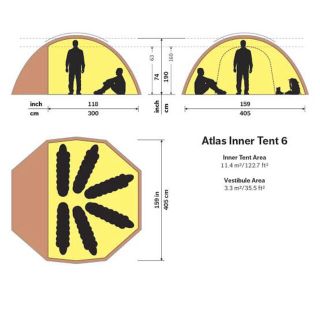 ヒルバーグ(HILLEBERG)のHilleberg Atlas ヒルバーグ アトラス インナーテント 6(テント/タープ)