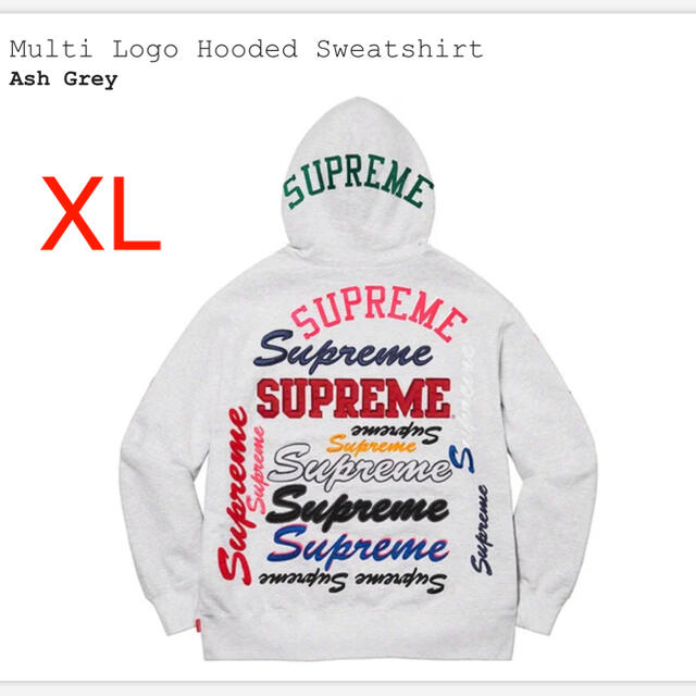 Supreme Multi Logo Hooded Sweatshirt XL