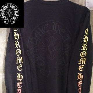 クロムハーツ(Chrome Hearts)の【新作　グラデーション両面ロゴ】クロムハーツホースシュー長袖　ブラックアイパッチ(Tシャツ/カットソー(七分/長袖))