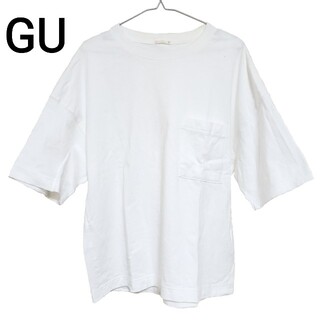 ジーユー(GU)のGU シンプル カジュアル BIG ビッグシルエット オーバーサイズ Tシャツ(Tシャツ/カットソー(半袖/袖なし))