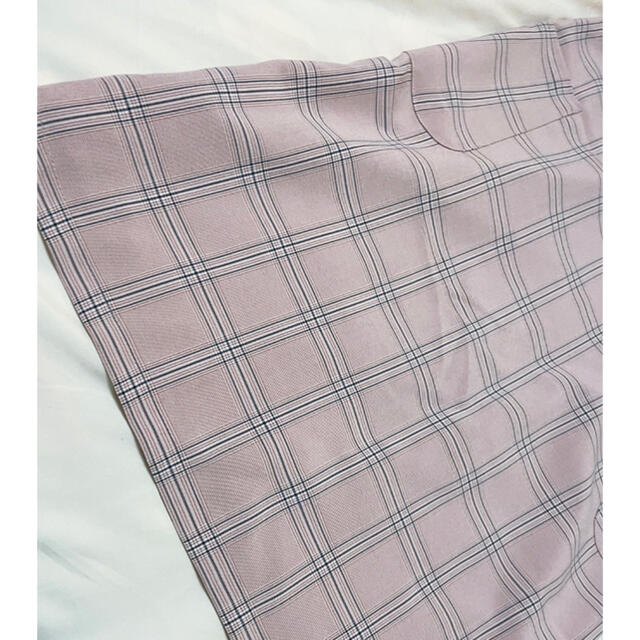 ピンクチェックサロペットスカート(膝丈) レディースのパンツ(サロペット/オーバーオール)の商品写真