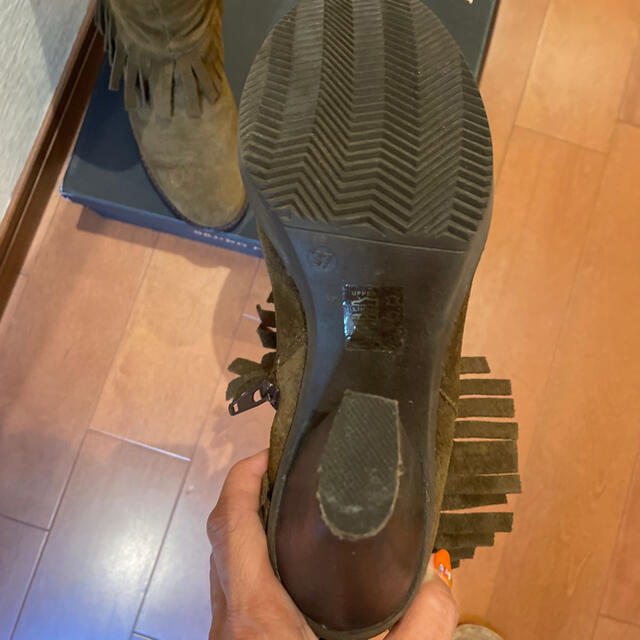 スエード　ロングブーツ　made in italy37 レディースの靴/シューズ(ブーツ)の商品写真