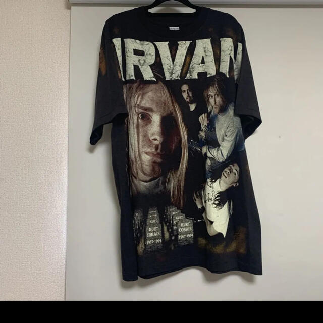 希少Nirvana Kurt cobain Vintage Tシャツ ニルバーナTシャツ/カットソー(半袖/袖なし)