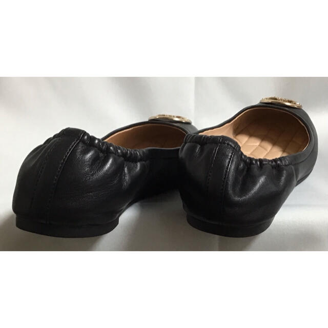 COACH】バレエシューズ フラットパンプス 黒 US7.5 <1点限り> COACH】バレエシューズ フラットパンプス 黒 US7.5 <1点限り>