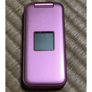 エヌティティドコモ(NTTdocomo)の中古 docomo 携帯電話 F-02J ガラケー ピンク らくらくホン(携帯電話本体)