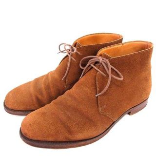 クロケットアンドジョーンズ(Crockett&Jones)のクロケット&ジョーンズ チャッカブーツ スエード 茶 7.5 26cm(ブーツ)