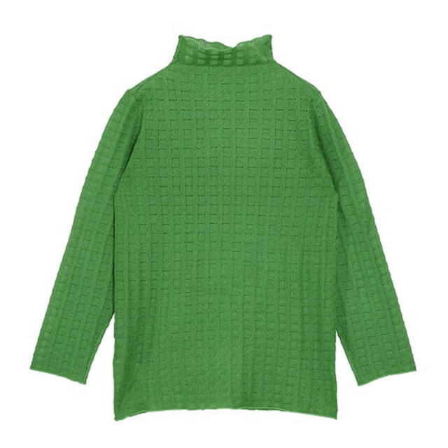 Ameri VINTAGE(アメリヴィンテージ)のAmeri VINTAGE PLAID SHEER TURTLE KNIT レディースのトップス(ニット/セーター)の商品写真