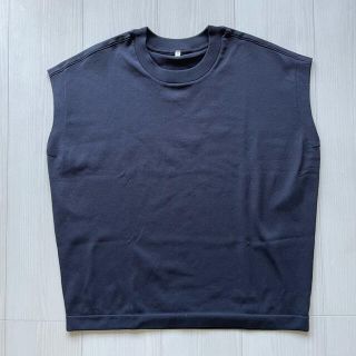 ムジルシリョウヒン(MUJI (無印良品))の無印　ノースリーブニット Tシャツ　2点セット(Tシャツ(半袖/袖なし))