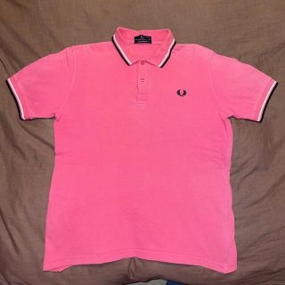 フレッドペリー(FRED PERRY)のFRED PERRY フレッドペリー イングランド製 ポロシャツ ピンク M(ポロシャツ)