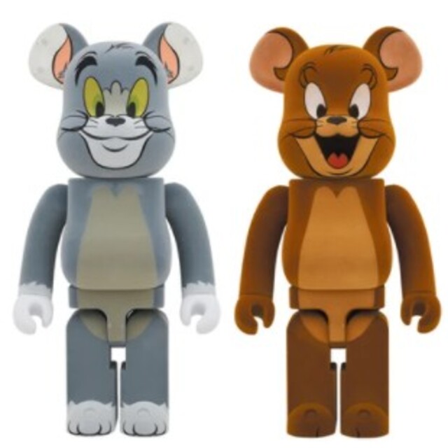 MEDICOM TOY(メディコムトイ)のBE@RBRICK TOM／JERRY フロッキー Ver. 1000％ セット エンタメ/ホビーのおもちゃ/ぬいぐるみ(キャラクターグッズ)の商品写真