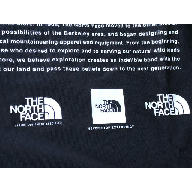 THE NORTH FACE(ザノースフェイス)の【 XL 】ブラック★ ヒストリカル ロゴTシャツ★ ノースフェイス メンズのトップス(Tシャツ/カットソー(半袖/袖なし))の商品写真