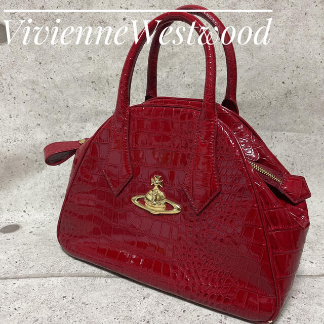 Vivienne Westwood - ヴィヴィアン ヤスミン ハンドバッグ エナメル レッド 型押しの通販 by ALOHA ｜ヴィヴィアン