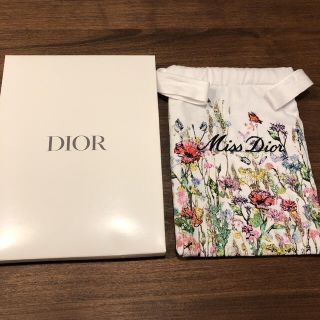 ディオール(Dior)のDIOR ノベルティ 花柄巾着(ポーチ)