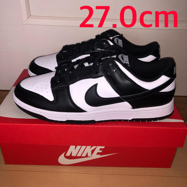 NIKE DUNK LOW RETRO WHITE/BLACK 27.0cm