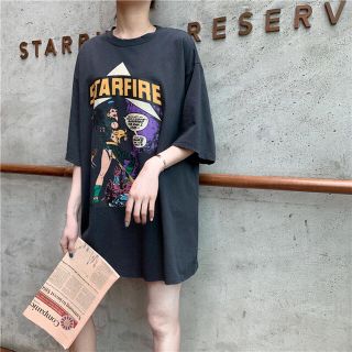 【今季大注目❗️】アメコミ プリント Ｔシャツ ショートスリーブ 半袖 流稜太 (Tシャツ(半袖/袖なし))