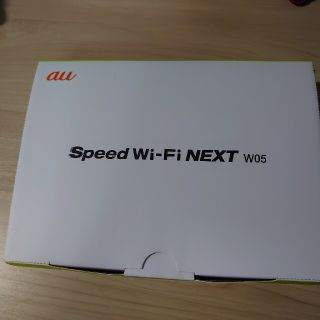 エーユー(au)のSpeed Wi-Fi NEXT W05 ブラック×ライム(その他)