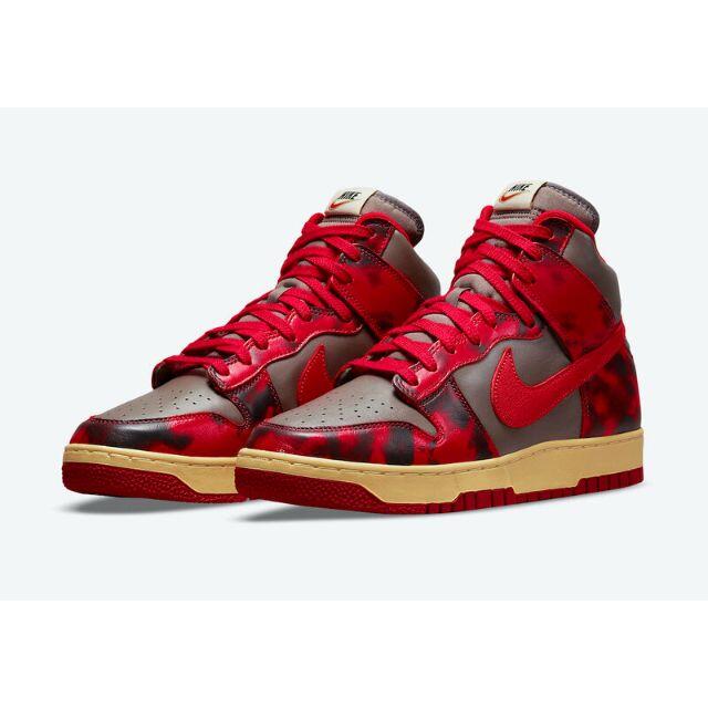 NIKE DUNK HIGH 1985 Red Acid Wash 27cm