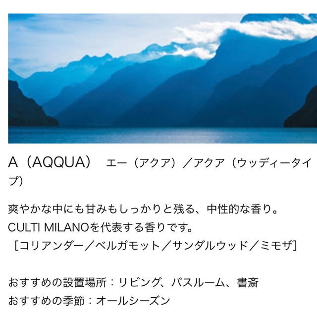 ACTUS(アクタス)のCULTI クルティ　100ml小分け販売　 9種類の中から1種類お選び頂けます コスメ/美容のリラクゼーション(アロマディフューザー)の商品写真