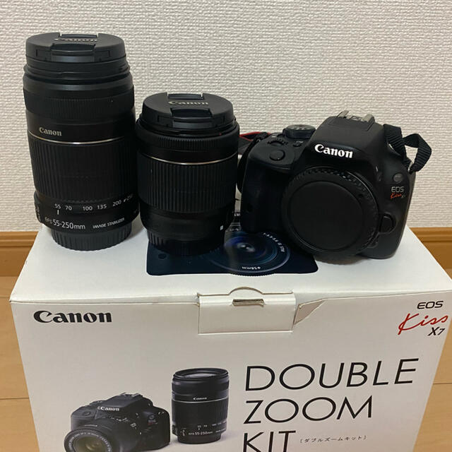 9/6までの特別価格】 Canon EOS Kiss X7 ダブルズームキット