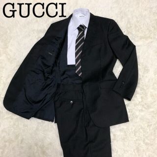 グッチ(Gucci)の【GUCCI】 極美品　スーツ　セットアップ　シャドーストライプ　ジャケット(セットアップ)