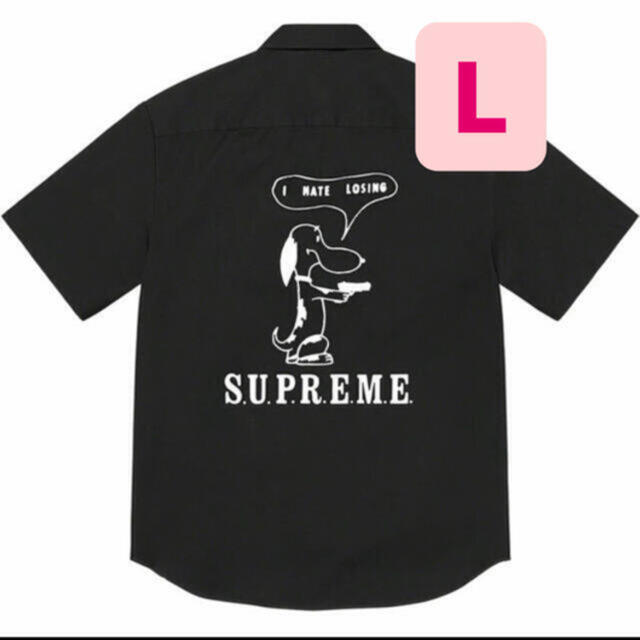 supreme dog s/s work shirt Lサイズ