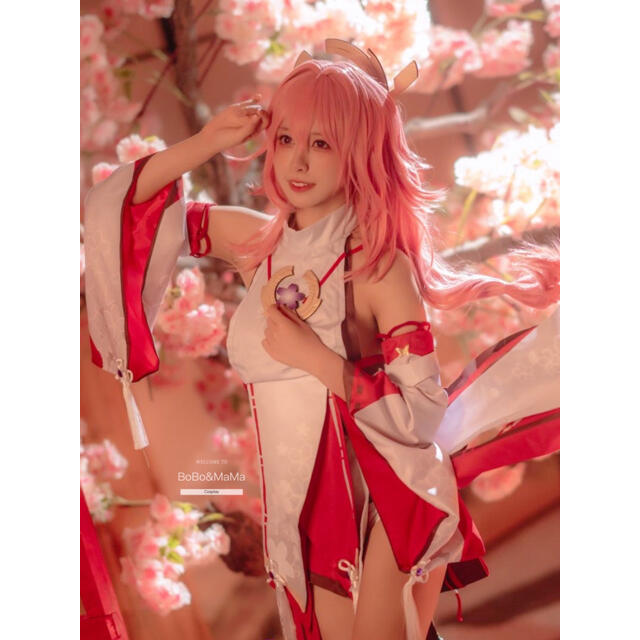 原神　八重神子(やえみこ)　コスプレ 1