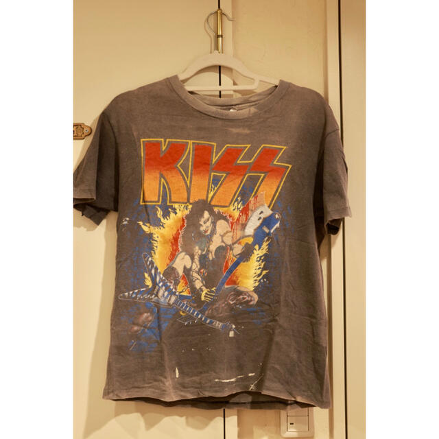 【k5089】USAキスKISSバンドロックフォト半袖Tシャツヴィンテージ