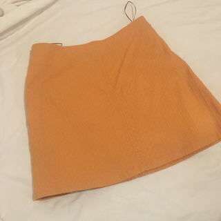 アーペーセー(A.P.C)のA.P.C オレンジ色　スカート(ミニスカート)