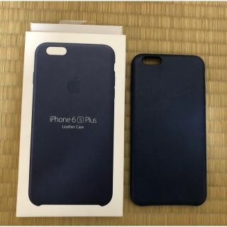 アップル(Apple)のiPhone 6s plus用　Apple純正レザーケース　ネイビー(iPhoneケース)