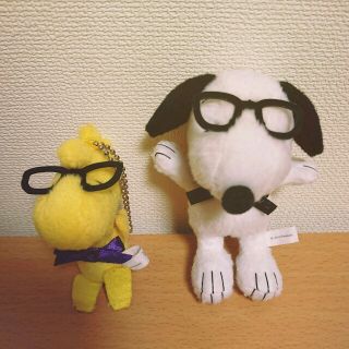 スヌーピー(SNOOPY)のメガネスヌーピー♡ウッドストック(ぬいぐるみ)