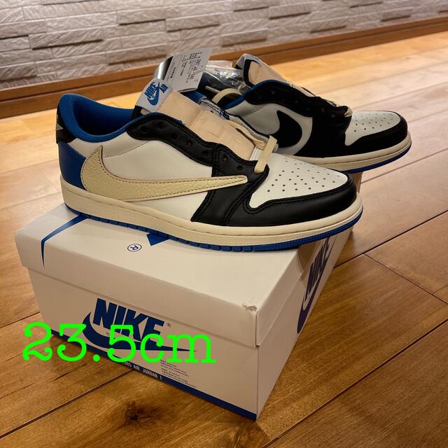 正規取扱い店 エア ジョーダン 1 LOW Travis Scott x Fragment メンズ