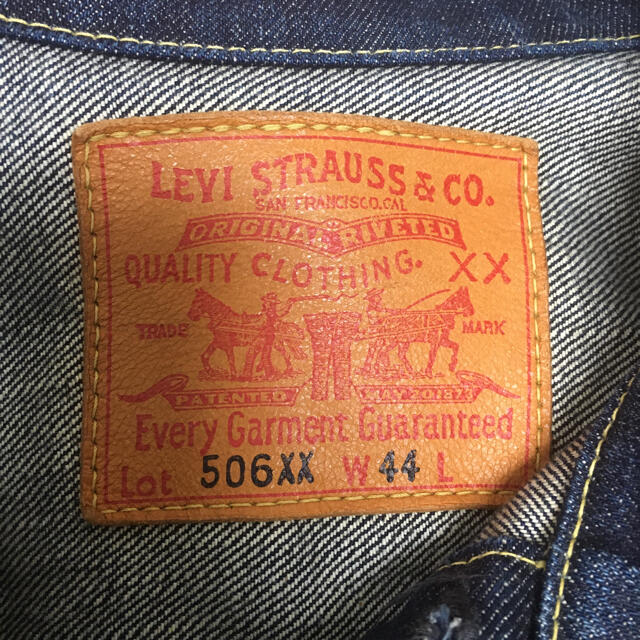 Levi's(リーバイス)の★美品★LEVI'S リーバイス　サイズ44 506xx1stファースト　片タブ メンズのジャケット/アウター(Gジャン/デニムジャケット)の商品写真