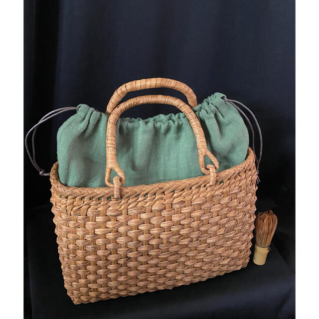 国産 コンパクトサイズ 職人の技 手編み 山葡萄かご バッグ