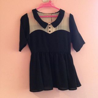 ダズリン(dazzlin)のDazzlin新品♡ブラックトップス(シャツ/ブラウス(半袖/袖なし))